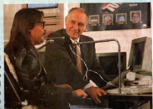 Bill Cameron and a participant using a Jouse