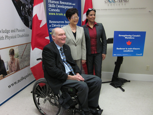 Gary Birch, Minister Alice Wong, and MP Nina Grewal Gary Birch, Minister Alice Wong, and MP Nina Grewal