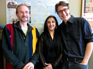 Allan with Career Facilitator/Job Developer, Anu, and e-Learning Manager, Chad