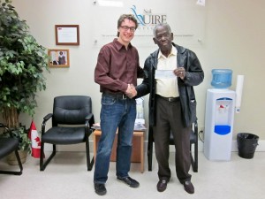 Don Henry presents cheque to NSS