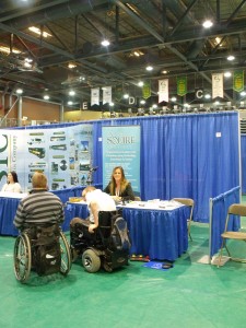 The Neil Squire Society booth at the Job Fair