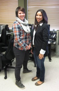 Teri and Christy, youth at the Neil Squire Society 