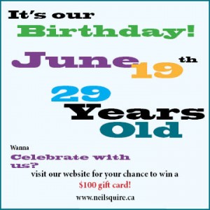 It's our 29th Birthday!  It's our 29th Birthday!