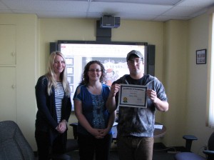 Employ-Abilty Participant, Zach poses with his instructors at his graduation