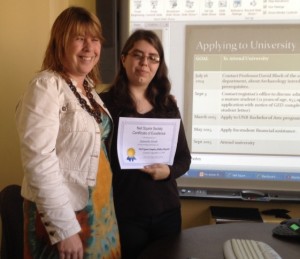 Employ-Ability Program Facilitator, Pat Price, and participant, Sam