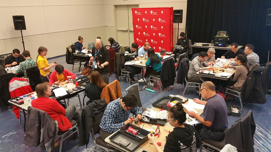 Makers Making LipSyncs at a previous event