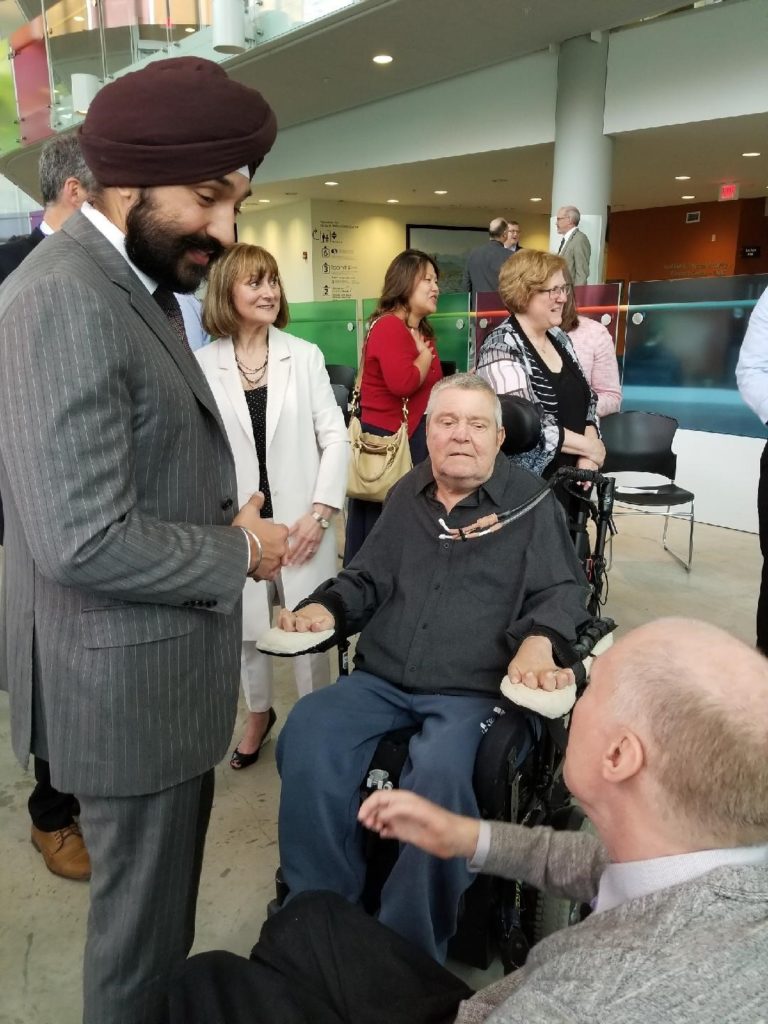 Minister Bains and Don Danbrook