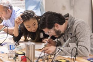 makers assembling a LipSync