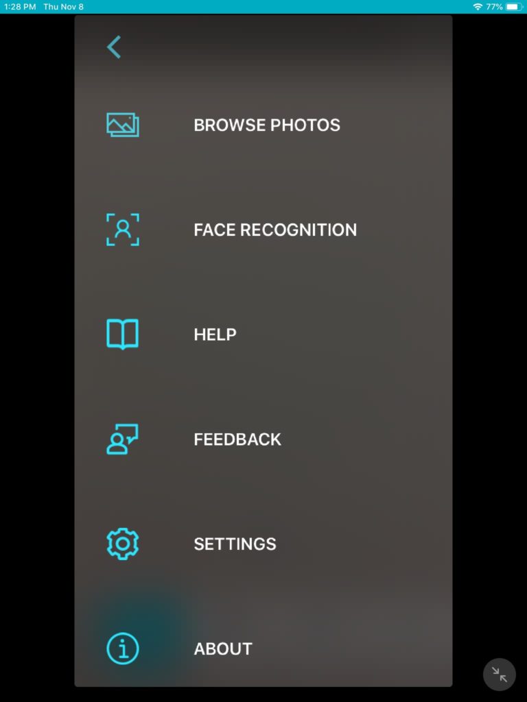 app camera functions and setting 
