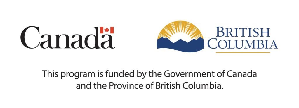  Government of Canada and BC logos, This program is funded by the Government of Canada and the Province of British Columbia