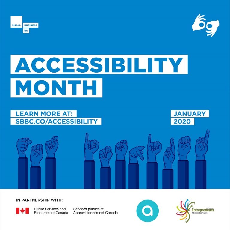 Accessibility Month at Small Business British Columbia (SBBC) Neil
