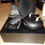 The hearing aid package Kim received