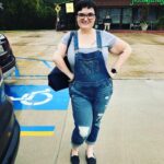 Ashley standing in a parking lot