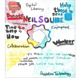 an Neil Squire ad designed by a Burnaby student