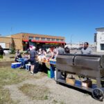 Neil Squire staff and volunteers cooking up some hot dogs