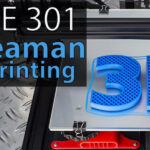 A 3d printer printing the letters 