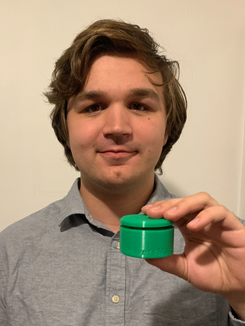 MMC intern Erik holding an MMC60 Switch