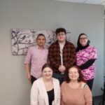 Our Calgary office wearing pink