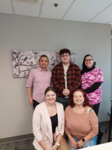 Our Calgary office wearing pink