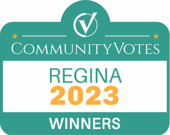 Text: CommunityVotes Regina 2023 Winners
