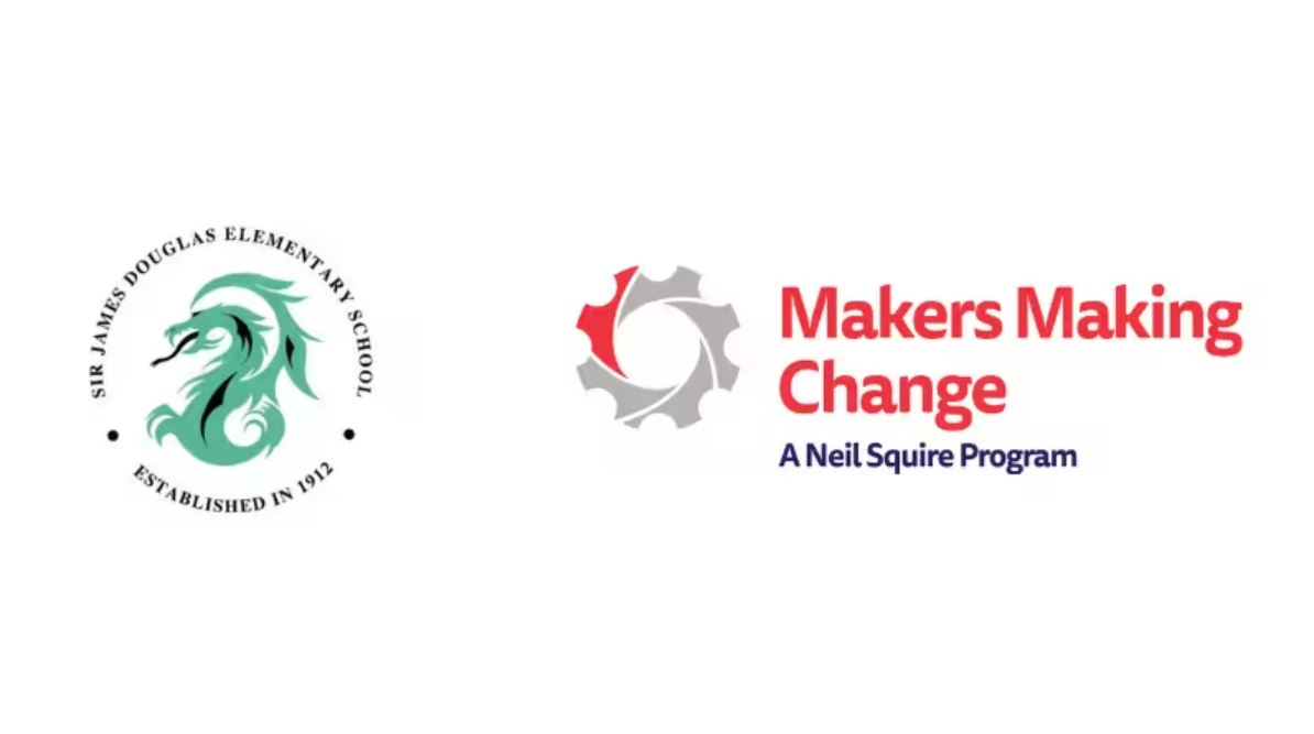 logos for James Douglas School and Makers Making Change.