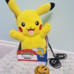 An adapted Pikachu plush toy.