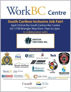 South Cariboo Inclusive Job Fair event graphic