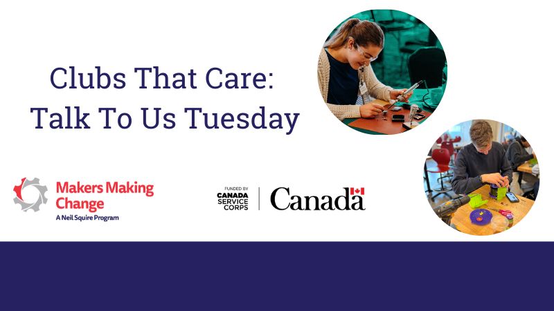 Clubs That Care: Talk To Us Tuesday event graphic