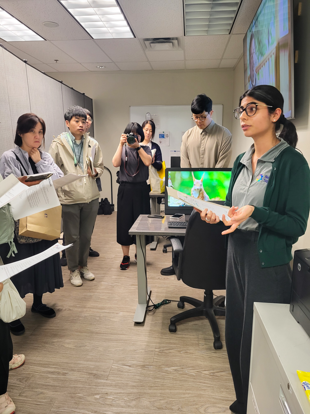 Anmol gives a demonstration of our Creative Employment Options program.