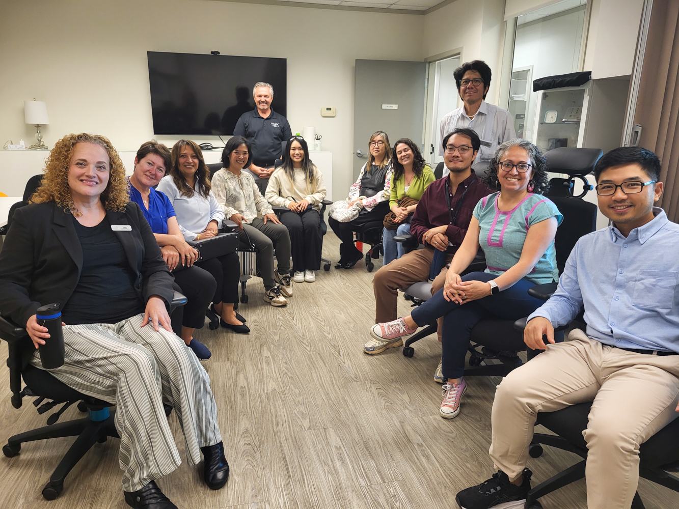 The large group from MOSAIC in our Solutions lab with Employer Outreach Developer Nate Toevs.