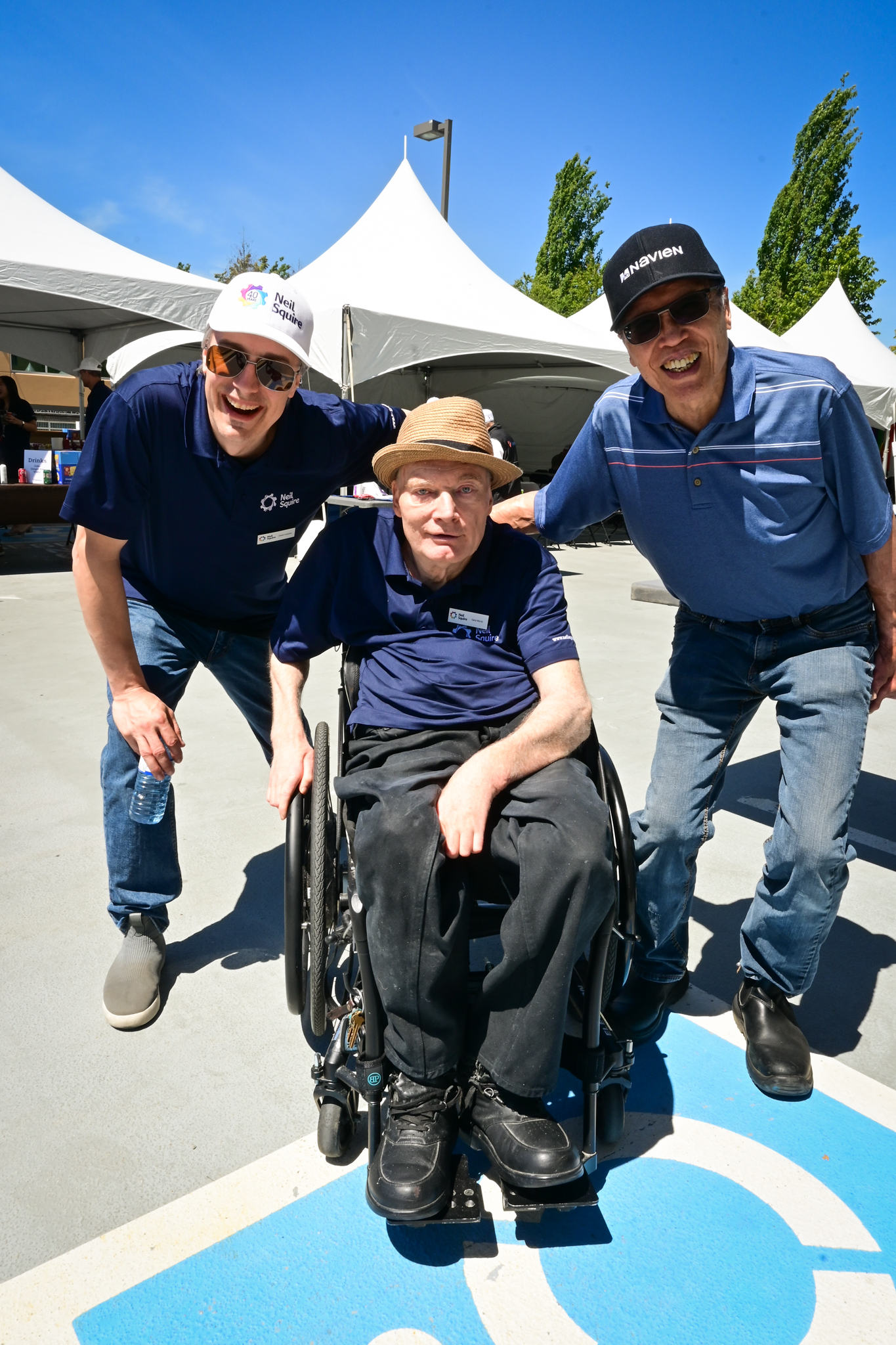 Chad Leaman, Gary Birch, and Stan at our 40th Anniversary.