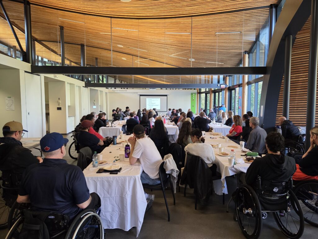 A shot of the crowd at the BC SCI Network Gathering.
