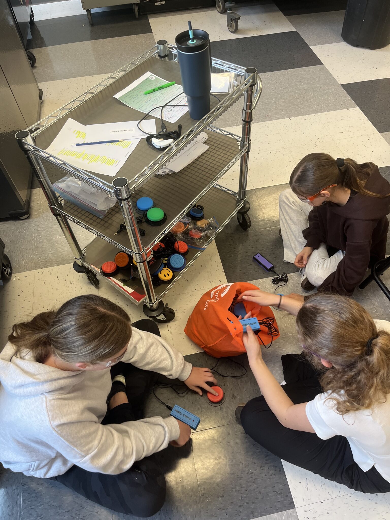 Gretna Green students test their switches.