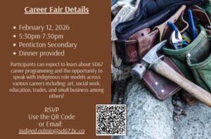 SD67 Indigenous Career Fair Graphic