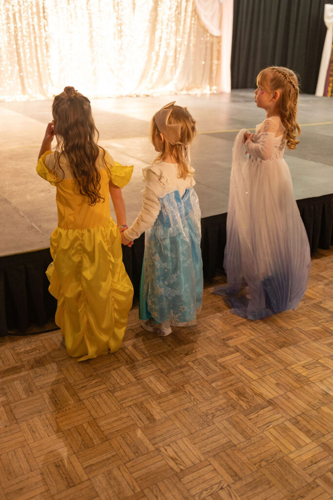 Kids in attendance watching the event.