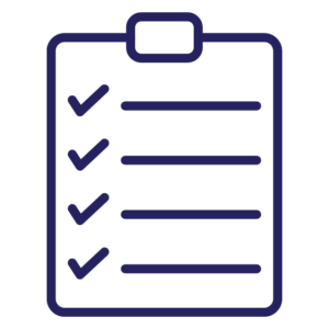 line art of a checklist