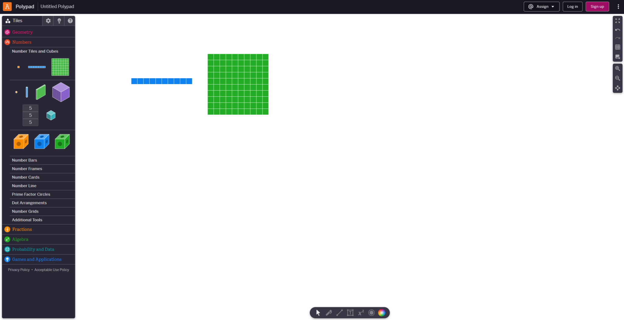 A screenshot of the PolyPad app.